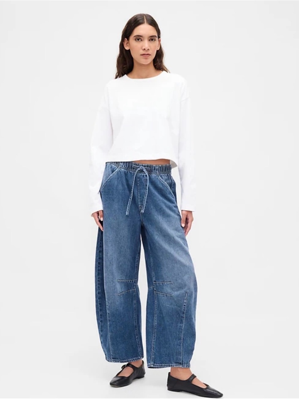 GAP Mid Rise UltraSoft Easy Horseshoe Jeans Medium Indigo